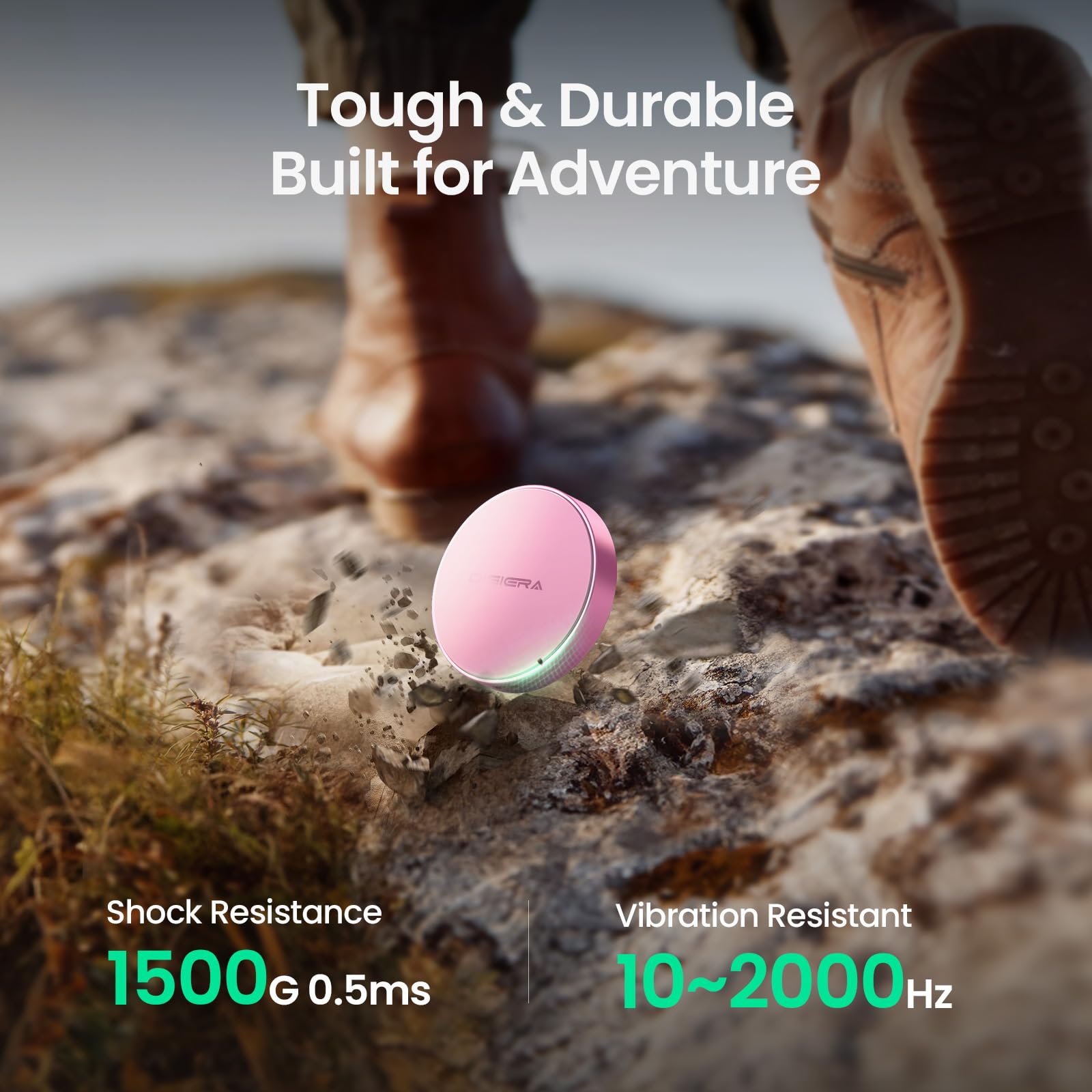 Portable ssd 512gb shockproof and vibration resistant model, reliable storage for travel and adventure
