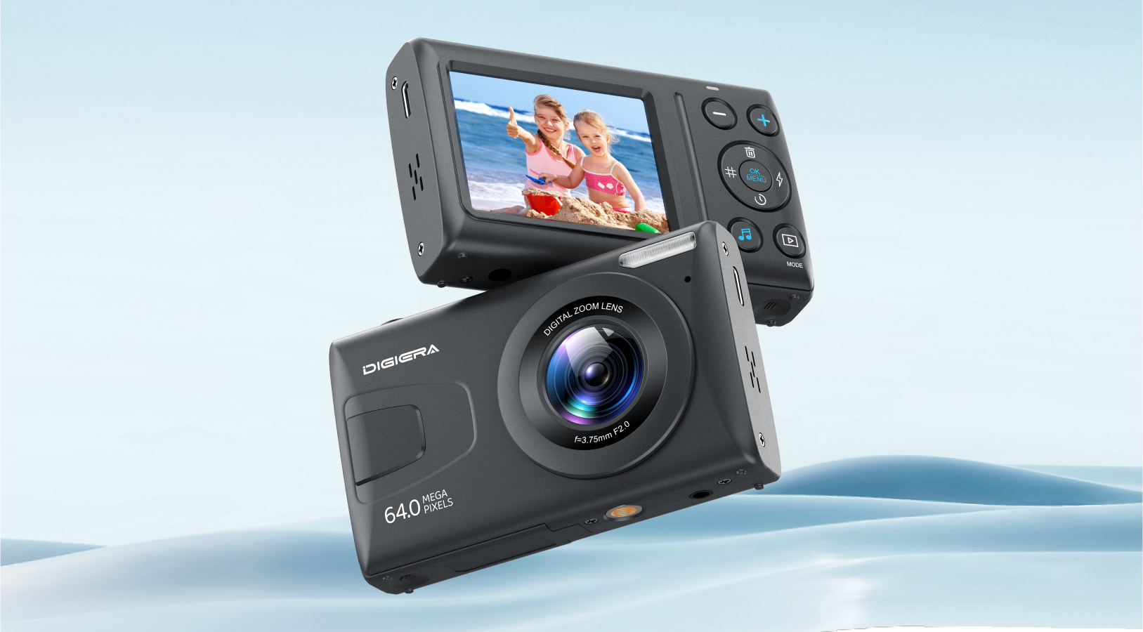 Camera charging and USB transfer lifestyle shot