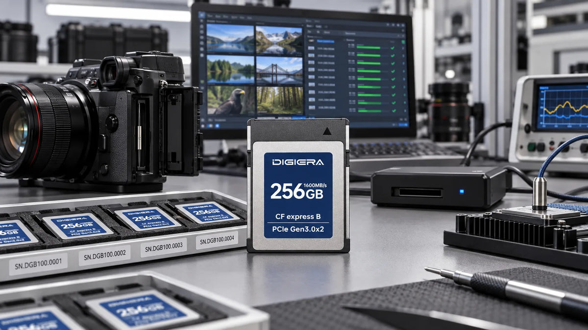 CFexpress Type B Supplier Qualification: VPG, Sustained Write, Thermals and Camera Compatibility