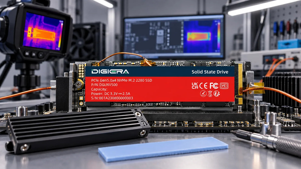 PCIe Gen5 SSD Thermal Qualification for OEM Buyers: Heatsink Contact, Throttling and Host Validation