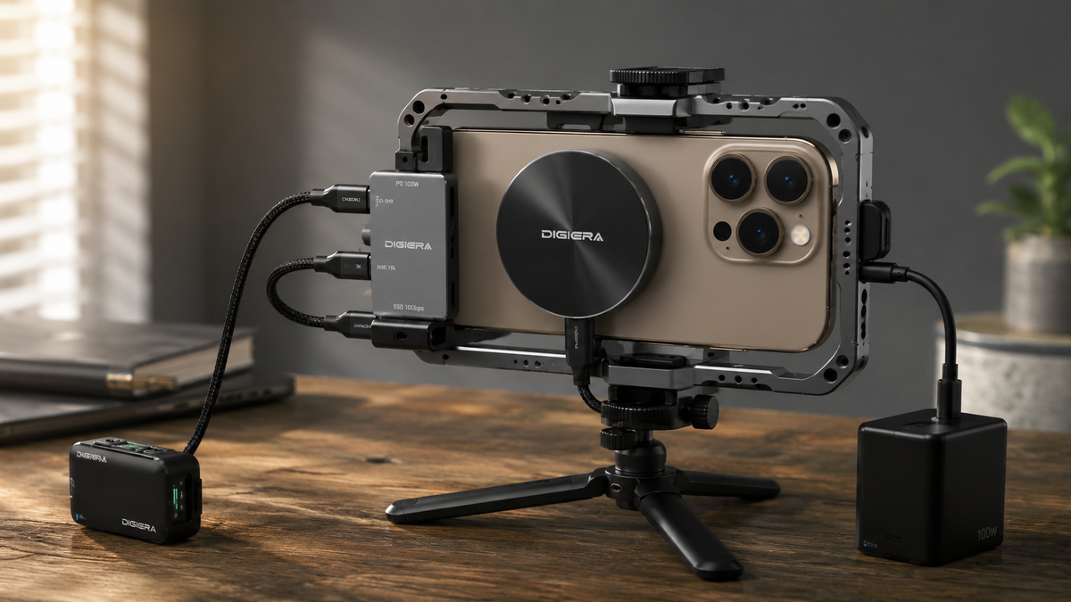 How to Record iPhone ProRes to an SSD While Using a Wireless Mic and Charging