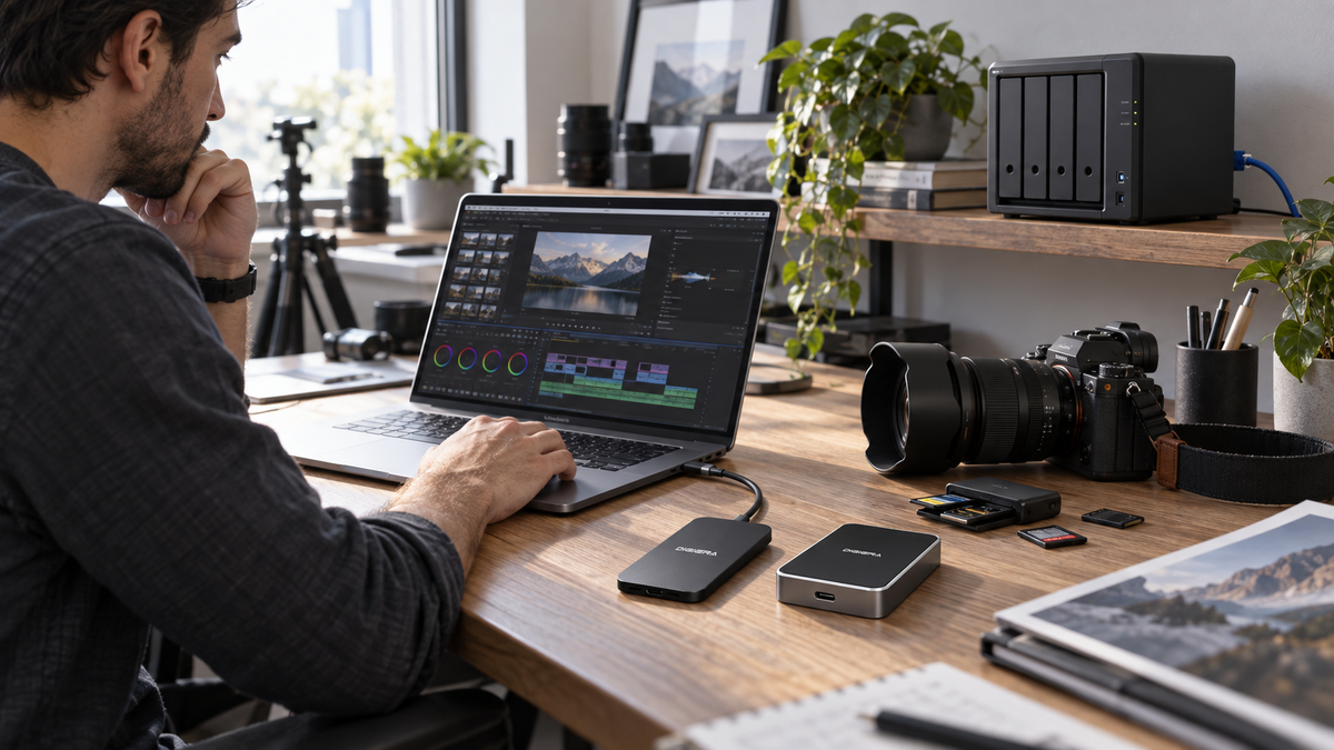 NAS vs External SSD for Photographers and Video Editors: Speed, Sharing, Backup and Cost