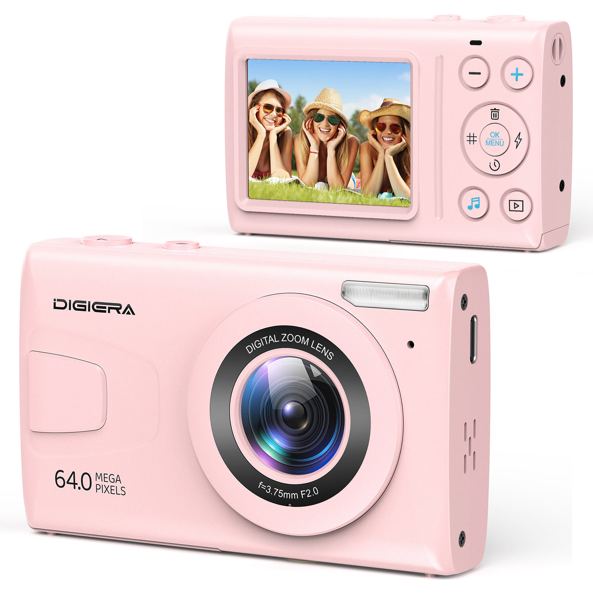UHD 4K Digital Camera | 48 MP Photo & Video, Wi‑Fi Vlog | Digiera