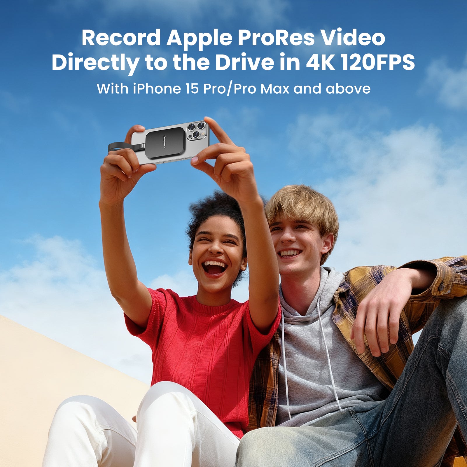 DIGIERA LPS2000M Endura SSD – MagSafe Portable SSD for iPhone External Storage Solution