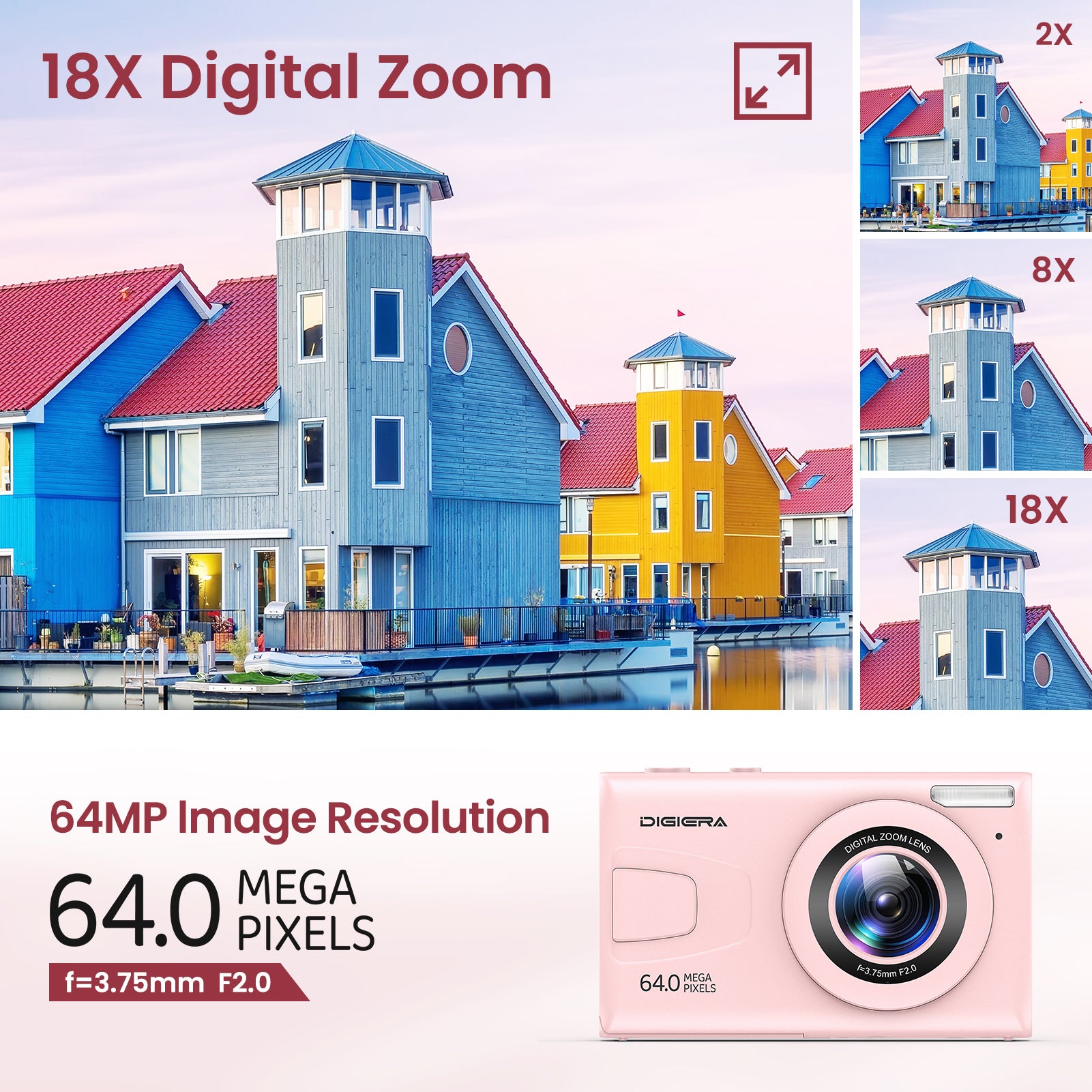 4K Digital Camera UHD – Exceptional Image Quality for Photography, Video, and Live Streaming