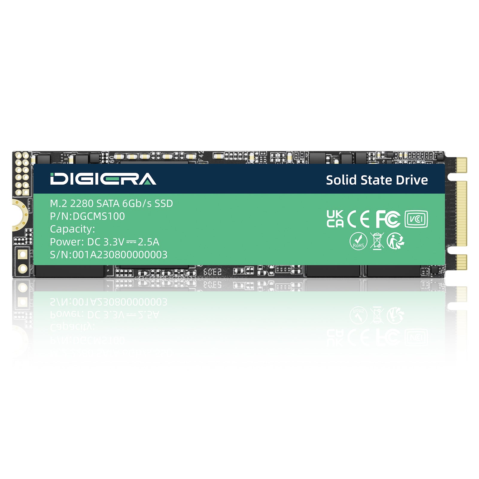 CMS100 M.2 2280 SATA III SSD Reliable Solid State Drive for Laptops & PCs