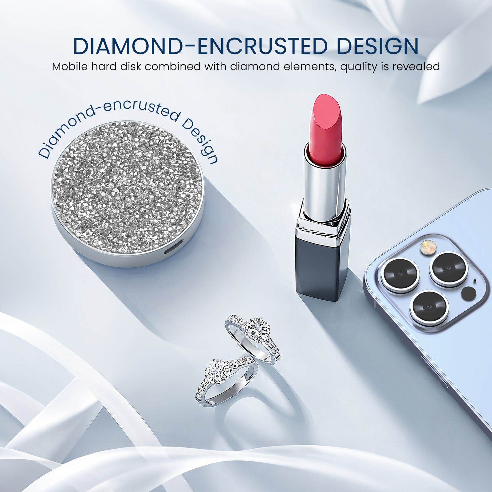 Digiera Diamond Magnetic Portable SSD Drive – Elegant Speed Meets Storage Power