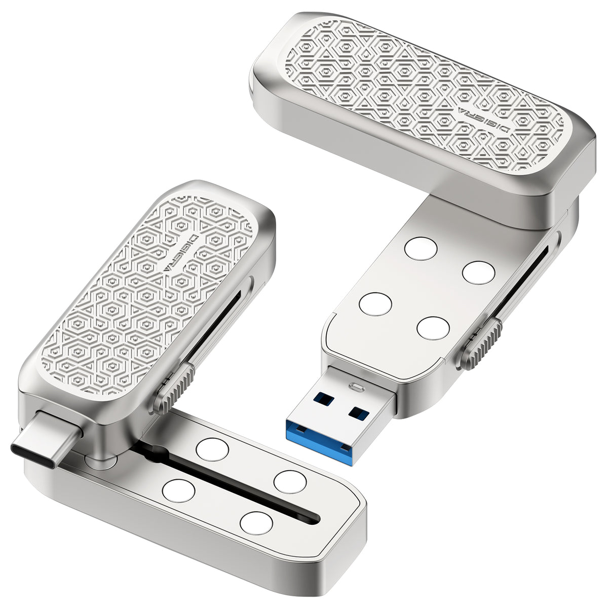 DIGIERA EDC Dual-Interface USB A+C Flash Drive