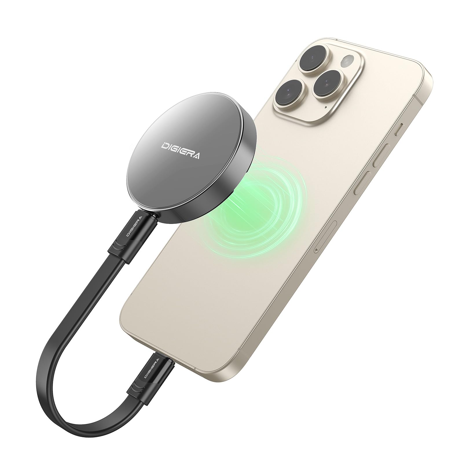 Digiera 1TB Magnetic Portable SSD – USB-C, 2000MB/s, Compatible with iPhone 15/16, Android & PC