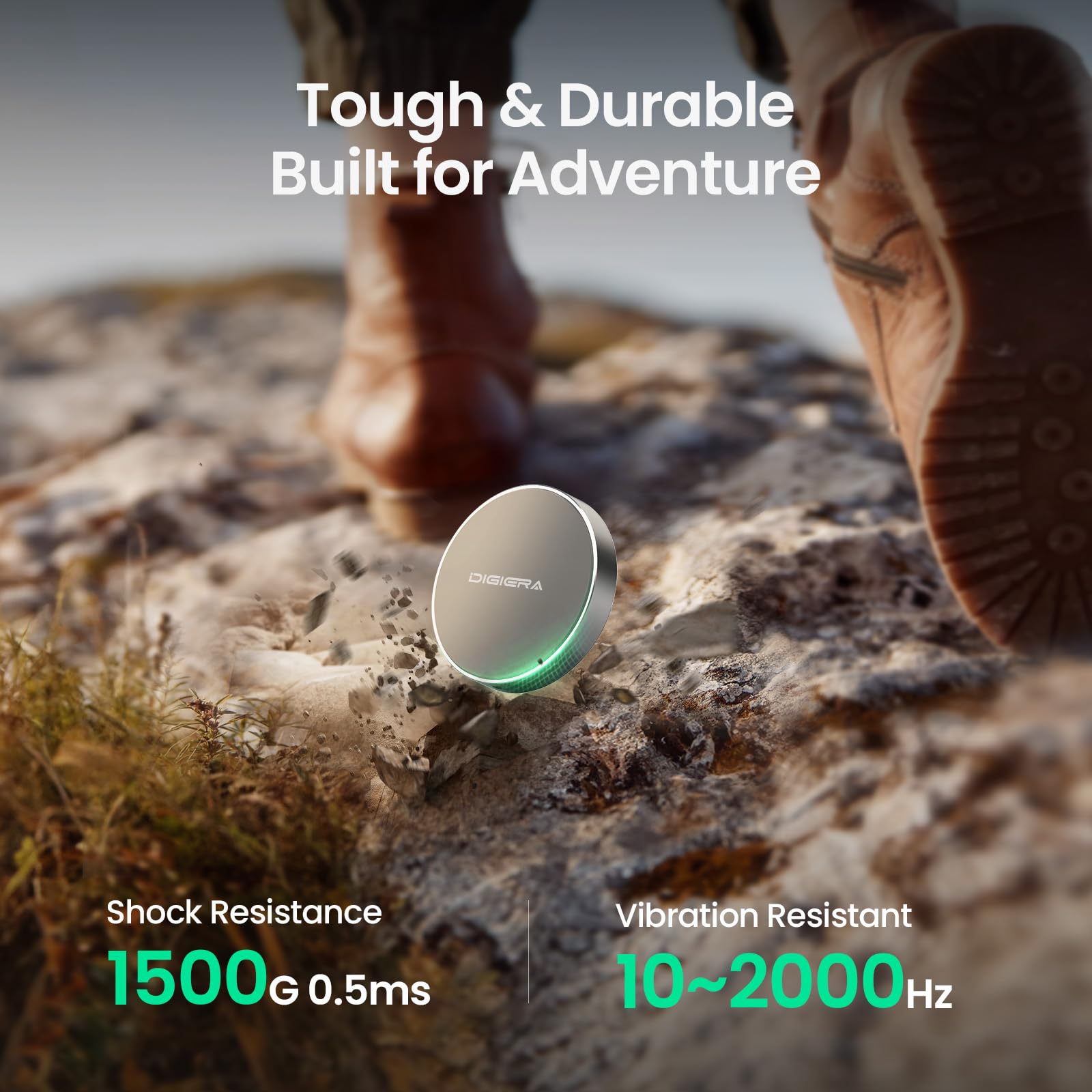 Digiera 1TB Magnetic Portable SSD – USB-C, 2000MB/s, Compatible with iPhone 15/16, Android & PC