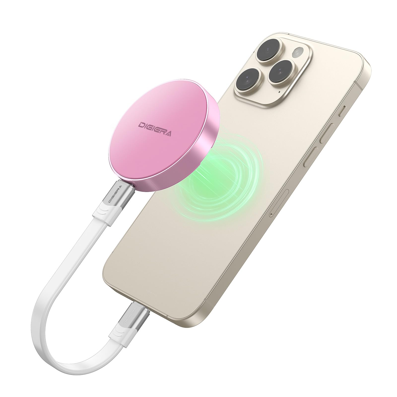 Digiera 512GB Magnetic Portable SSD – USB-C, 2000MB/s, Compatible with iPhone 15/16, Android & PC