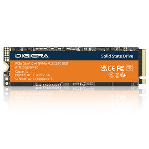 LNV480 NVMe SSD for Gaming – PCIe Gen 4.0x4 M.2 2280
