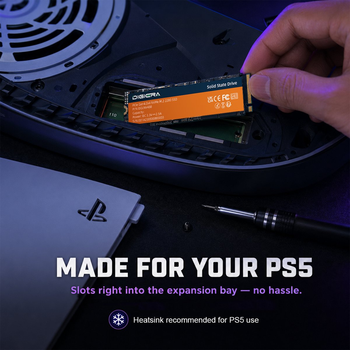 LNV480 NVMe SSD for Gaming – PCIe Gen 4.0x4 M.2 2280