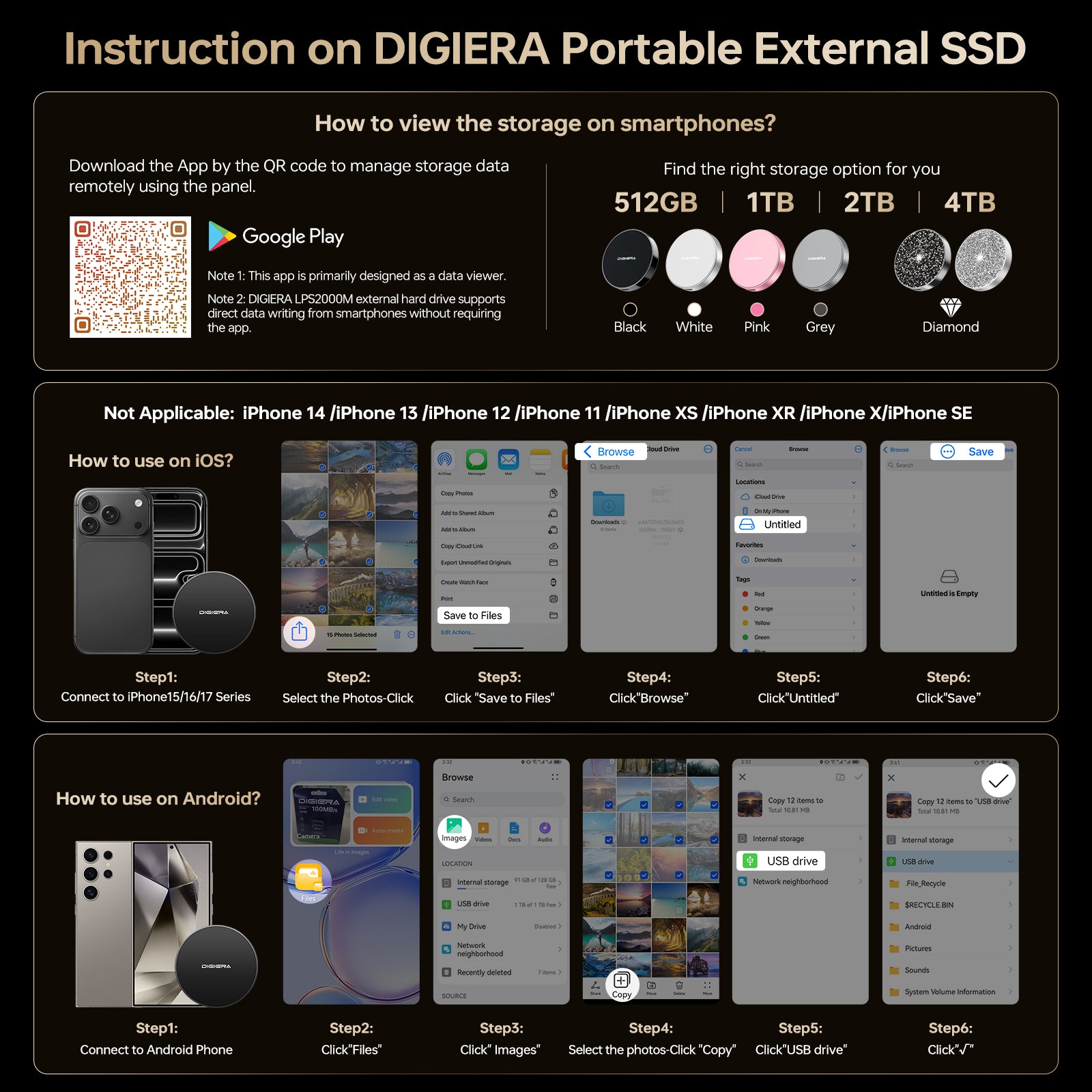 Digiera Magnetic Portable SSD – Ultra-Fast USB-C External Storage with MagSafe Attachment